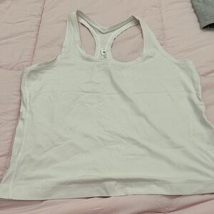 Lululemon Athletica White Tank Top